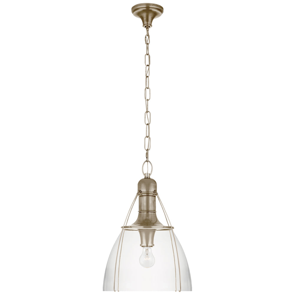 Visual Comfort Signature Canada - One Light Pendant - Prestwick - Antique Nickel- Union Lighting Luminaires Decor