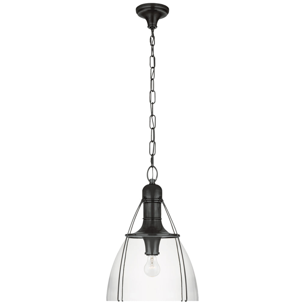 Visual Comfort Signature Canada - One Light Pendant - Prestwick - Bronze- Union Lighting Luminaires Decor