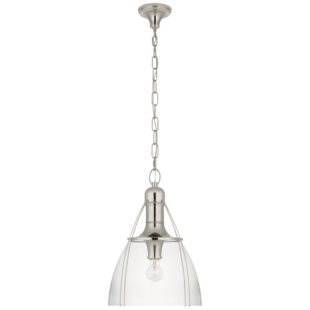 Visual Comfort Signature Canada - One Light Pendant - Prestwick - Polished Nickel- Union Lighting Luminaires Decor