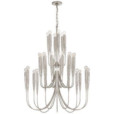 Visual Comfort Signature Canada - 30 Light Chandelier - Acadia - Burnished Silver Leaf- Union Lighting Luminaires Decor