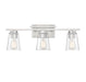 Savoy House - Three Light Bathroom Vanity - Calhoun - Satin Nickel- Union Lighting Luminaires Decor