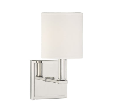 Savoy House - One Light Wall Sconce - Waverly - Polished Nickel- Union Lighting Luminaires Decor