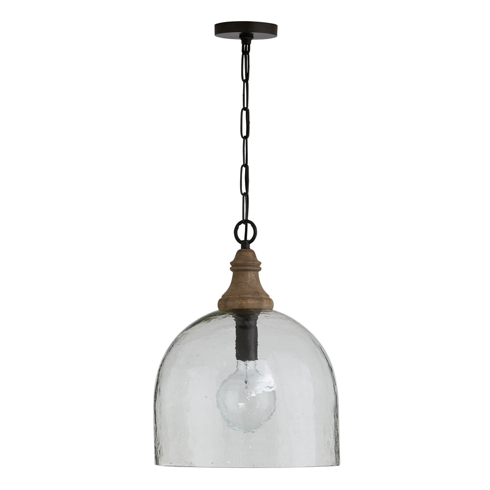 Capital Lighting - One Light Pendant - Inglewood - Grey Wash and Dark Pewter- Union Lighting Luminaires Decor