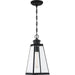 Quoizel - One Light Outdoor Hanging Lantern - Paxton - Matte Black- Union Lighting Luminaires Decor