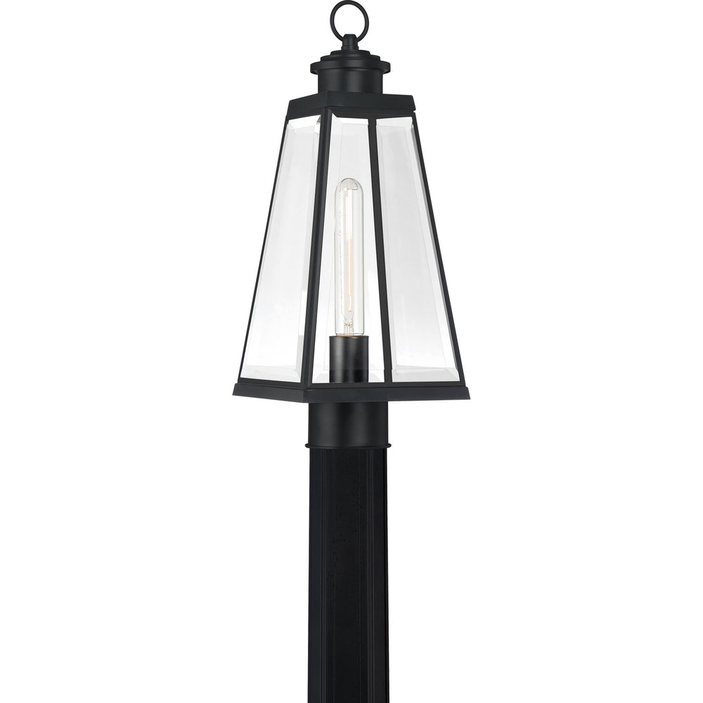 Quoizel - One Light Outdoor Post Mount - Paxton - Matte Black- Union Lighting Luminaires Decor