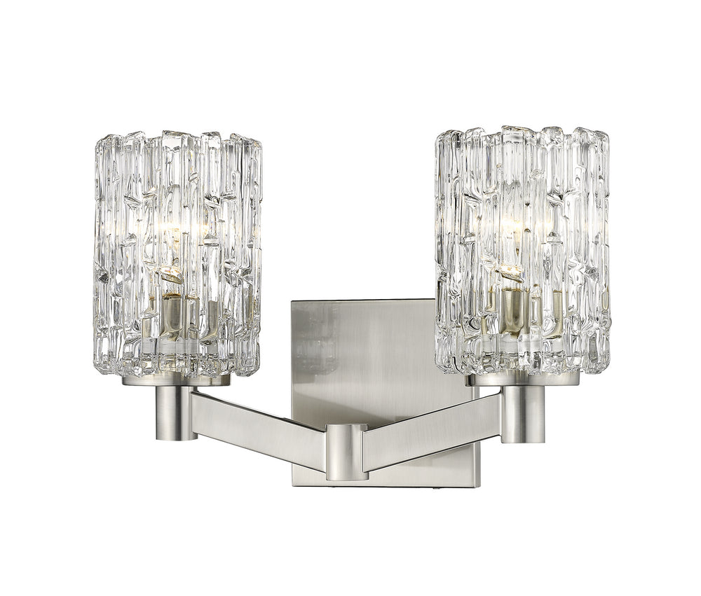 Z-Lite Canada - Two Light Vanity - Aubrey - Brushed Nickel- Union Lighting Luminaires Decor