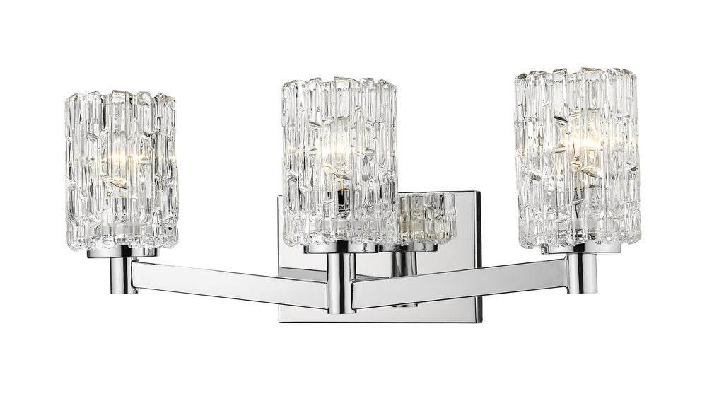 Z-Lite Canada - Three Light Vanity - Aubrey - Chrome- Union Lighting Luminaires Decor