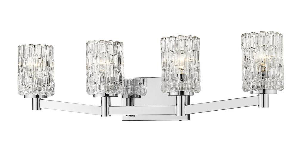 Z-Lite Canada - Four Light Vanity - Aubrey - Chrome- Union Lighting Luminaires Decor