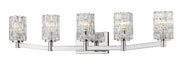 Z-Lite Canada - Five Light Vanity - Aubrey - Chrome- Union Lighting Luminaires Decor