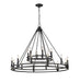 Z-Lite Canada - 18 Light Chandelier - Dennison - Matte Black- Union Lighting Luminaires Decor