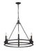 Z-Lite Canada - Six Light Chandelier - Dennison - Matte Black- Union Lighting Luminaires Decor