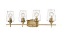 Z-Lite Canada - Four Light Vanity - Joliet - Olde Brass- Union Lighting Luminaires Decor