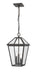 Z-Lite Canada - Three Light Outdoor Chain Mount Ceiling Fixture - Talbot - Oil Rubbed Bronze- Union Lighting Luminaires Decor