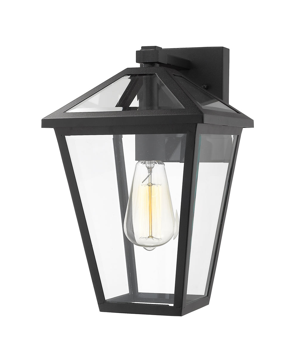 Z-Lite Canada - One Light Outdoor Wall Sconce - Talbot - Black- Union Lighting Luminaires Decor