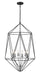 Z-Lite Canada - Six Light Chandelier - Geo - Matte Black / Chrome- Union Lighting Luminaires Decor