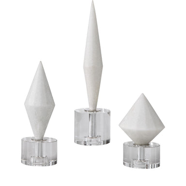 Uttermost - Sculptures S/3 - Alize - White- Union Lighting Luminaires Decor