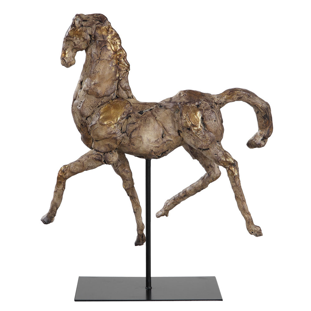 Uttermost - Sculpture - Caballo - Aged Silver w/Gol- Union Lighting Luminaires Decor