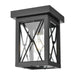 DVI Canada - One Light Outdoor Flush Mount - County Fair Outdoor - Black With Clear Glass- Union Lighting Luminaires Decor