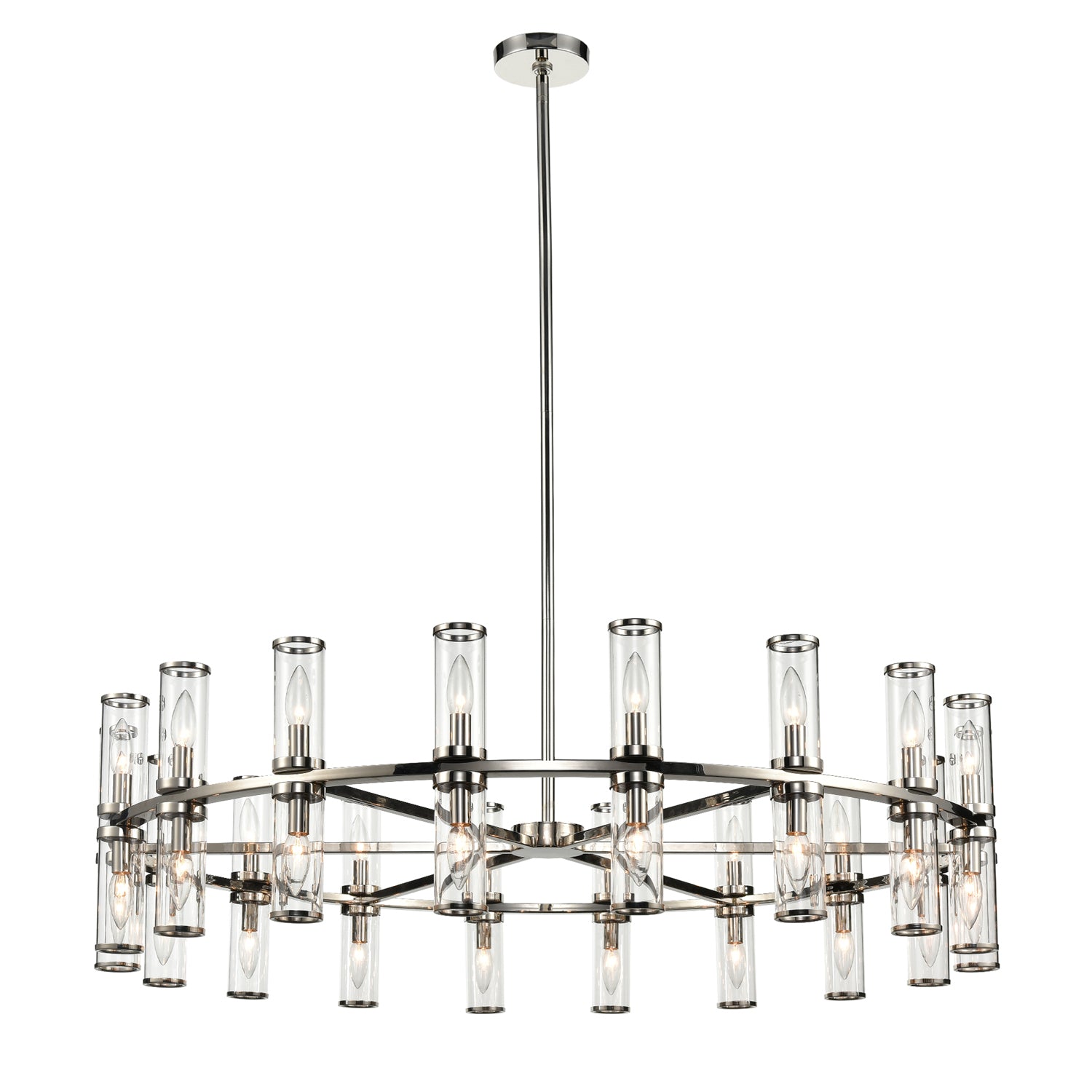 Alora Canada - 36 Light Chandelier - Revolve - Clear Glass/Natural Brass|Clear Glass/Polished Nickel|Clear Glass/Urban Bronze- Union Lighting Luminaires Decor
