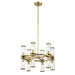 Alora Canada - 12 Light Chandelier - Revolve - Clear Glass/Natural Brass|Clear Glass/Polished Nickel|Clear Glass/Urban Bronze- Union Lighting Luminaires Decor
