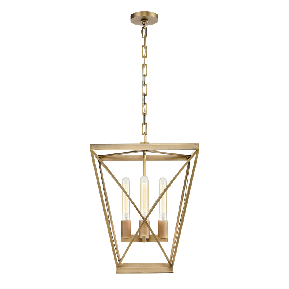 Alora Canada - Four Light Pendant - Lattice - Urban Bronze|Vintage Brass- Union Lighting Luminaires Decor