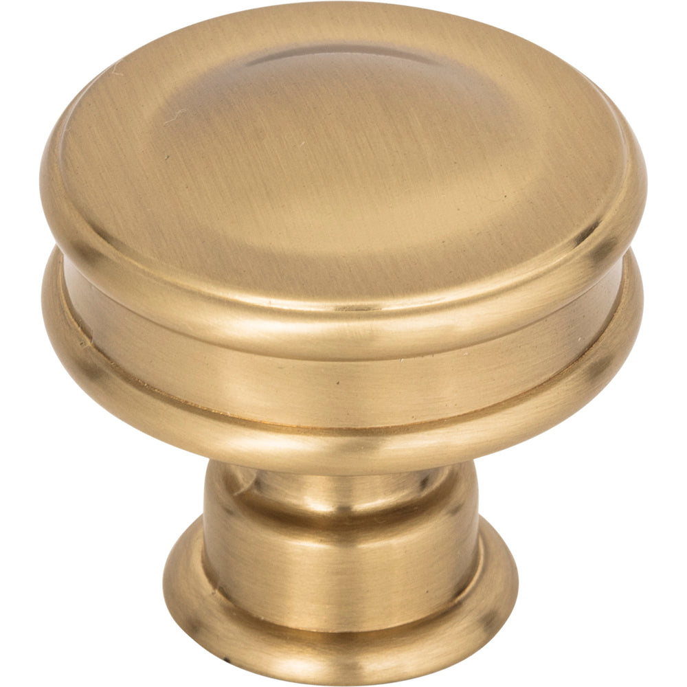 Atlas - Hardware - Oskar Knob - Warm Brass - Union Lighting Luminaires Decor