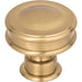 Atlas - Hardware - Oskar Knob - Warm Brass - Union Lighting Luminaires Decor