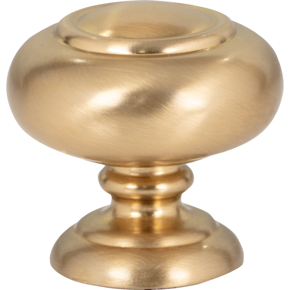 Atlas - Hardware - Victoria Knob - Warm Brass - Union Lighting Luminaires Decor