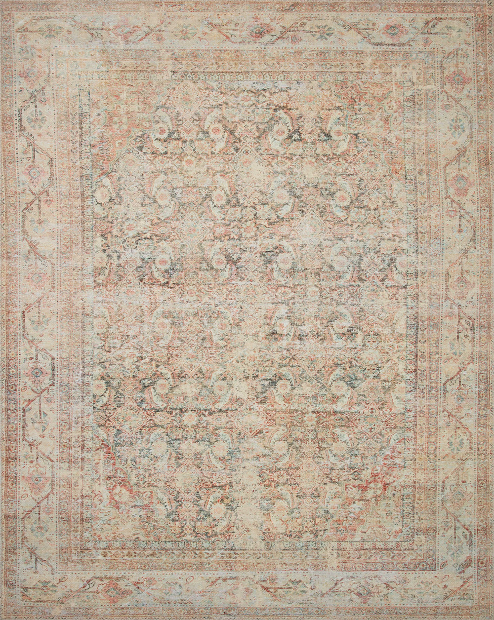 Loloi - Area Rug - Adrian Natural/Apricot Rug - Union Lighting Luminaires Décor