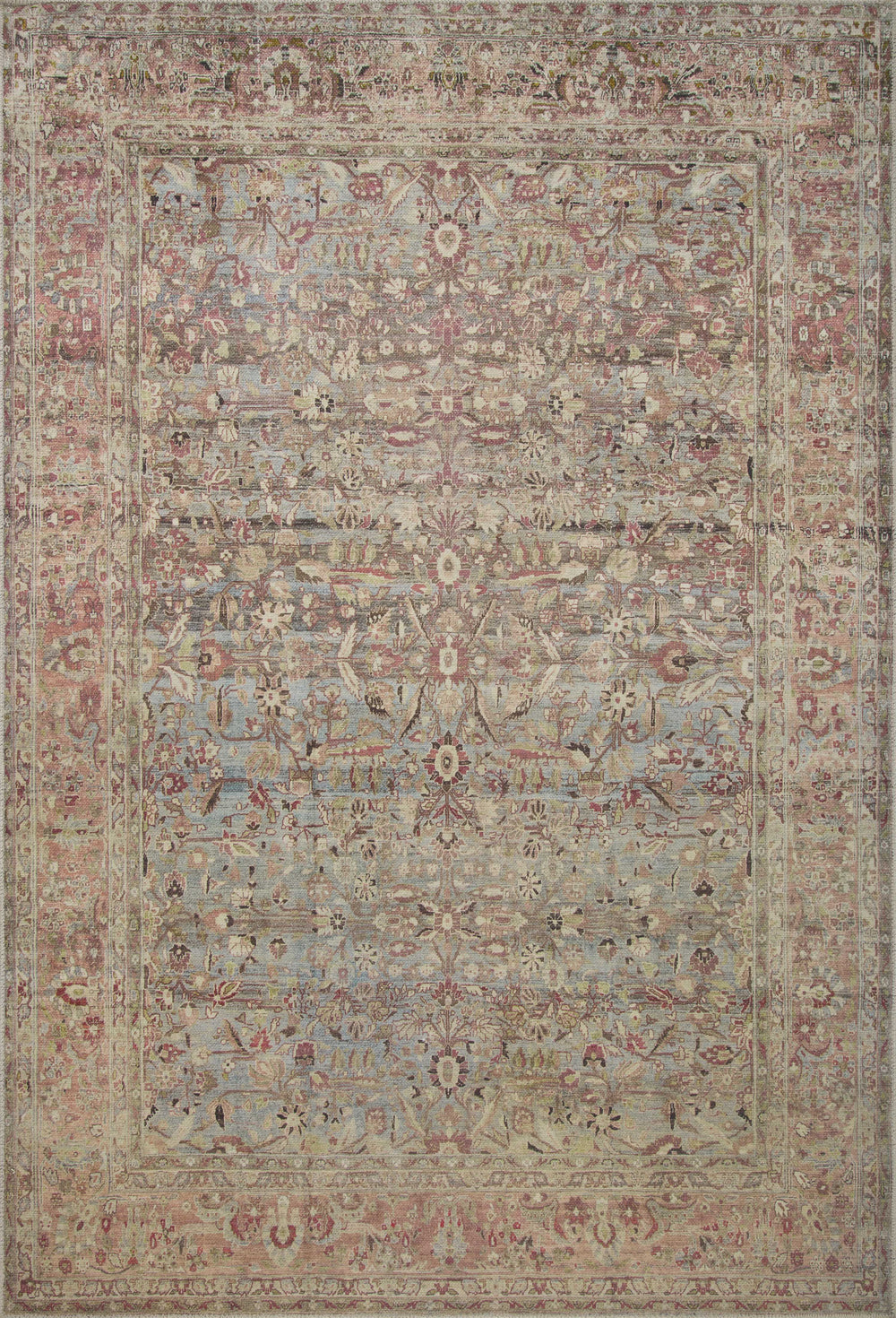 Loloi - Area Rug - Adrian Ocean/Clay Rug - Union Lighting Luminaires Décor