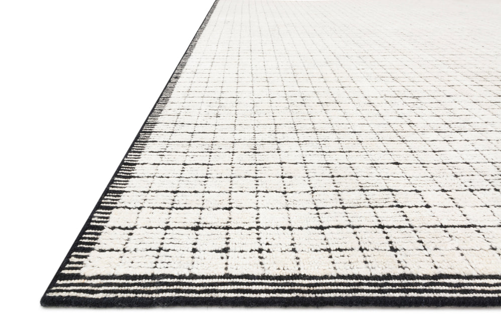 BEV-01 Beverly Ivory / Black Rug