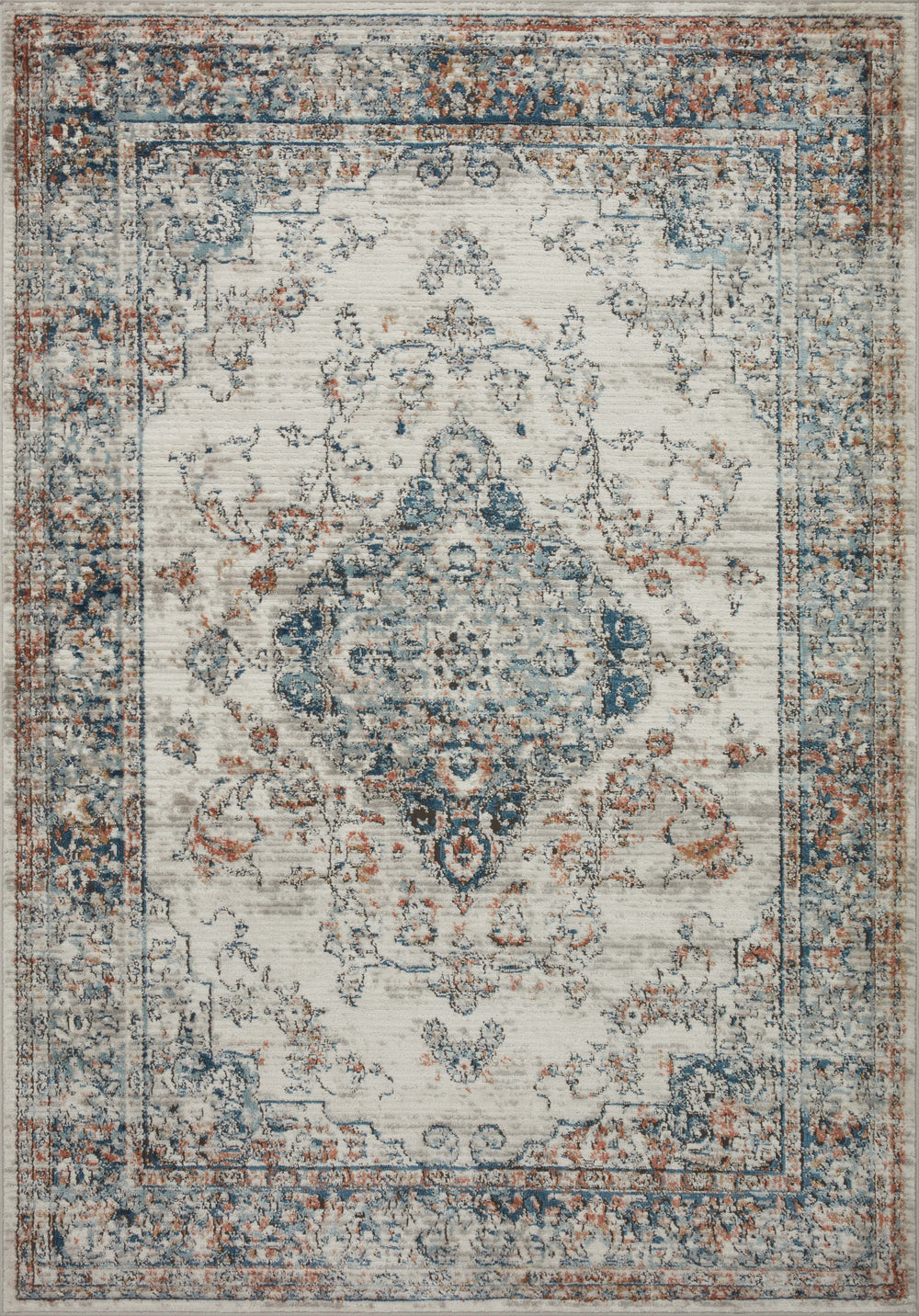 Loloi - Area Rug - Bianca Ivory/Ocean Rug - Union Lighting Luminaires Décor