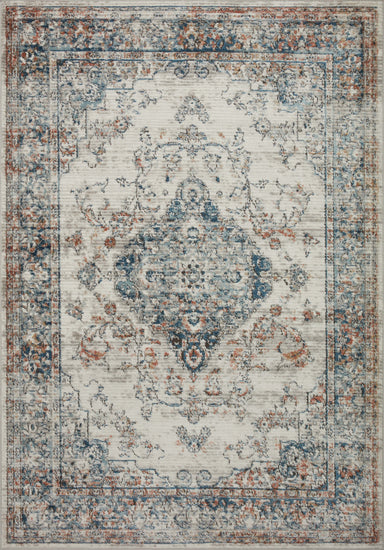 Loloi - Area Rug - Bianca Ivory/Ocean Rug - Union Lighting Luminaires Décor