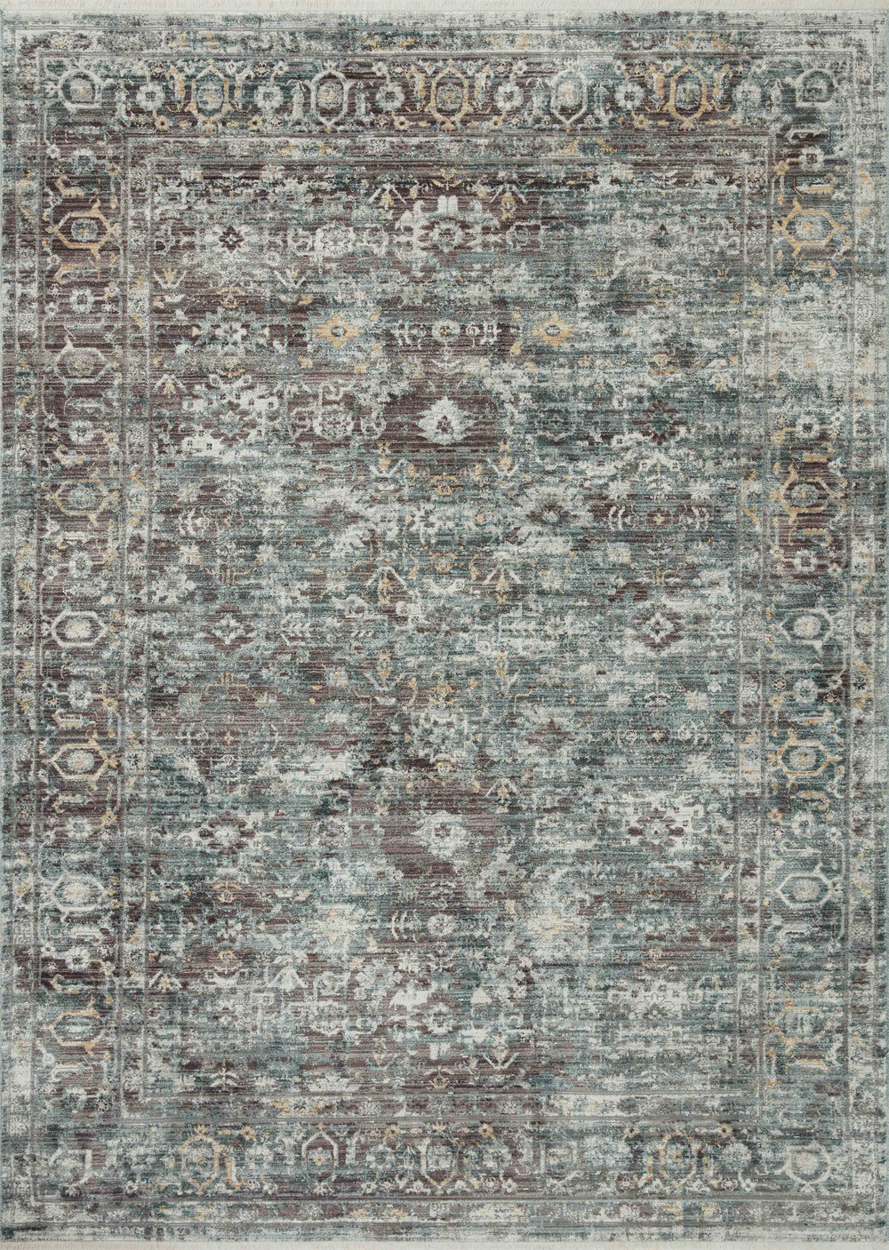 Loloi - Area Rug - Bonney Slate/Teal Rug - Union Lighting Luminaires Décor