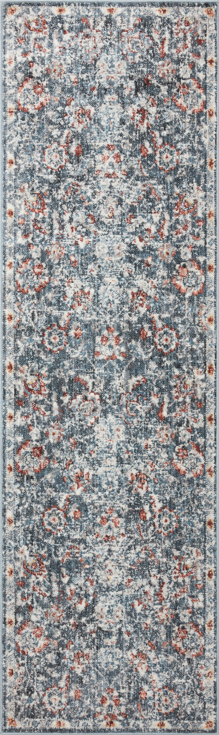 CSN-04 Cassandra Blue/Rust Rug