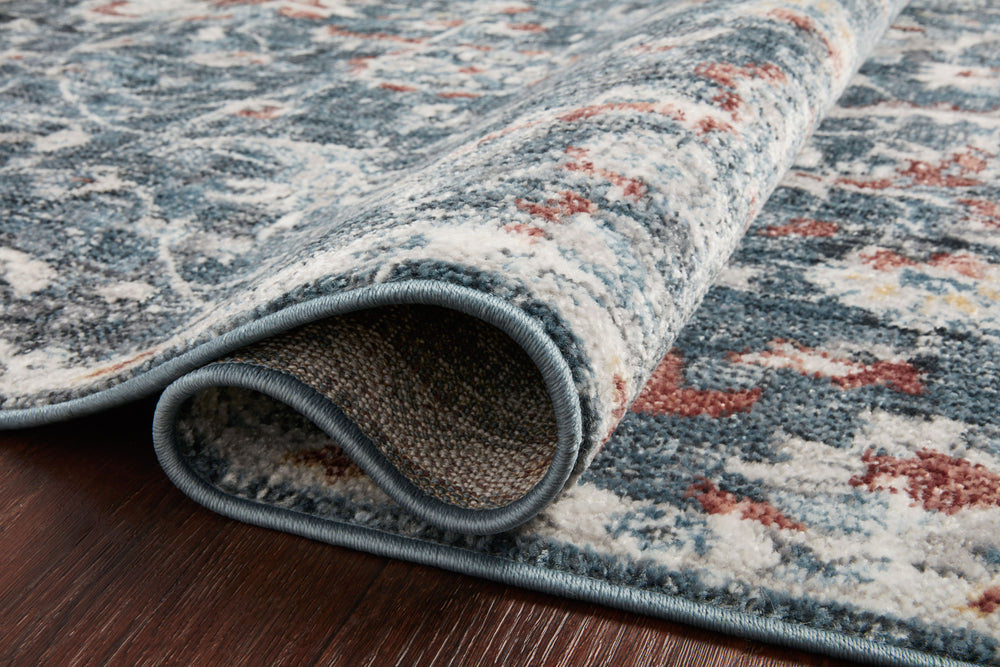 CSN-04 Cassandra Blue/Rust Rug