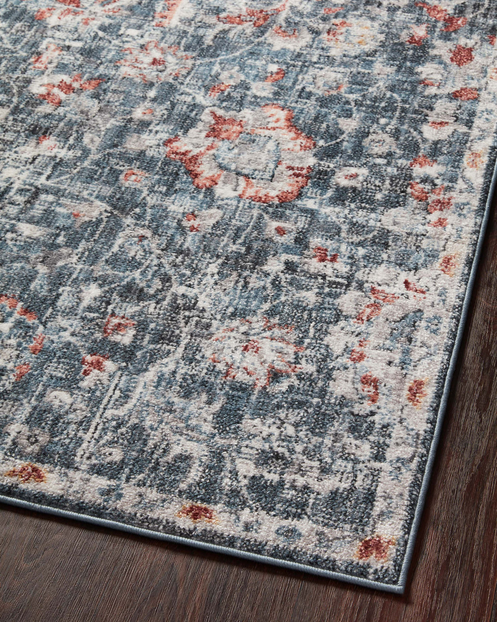CSN-04 Cassandra Blue/Rust Rug