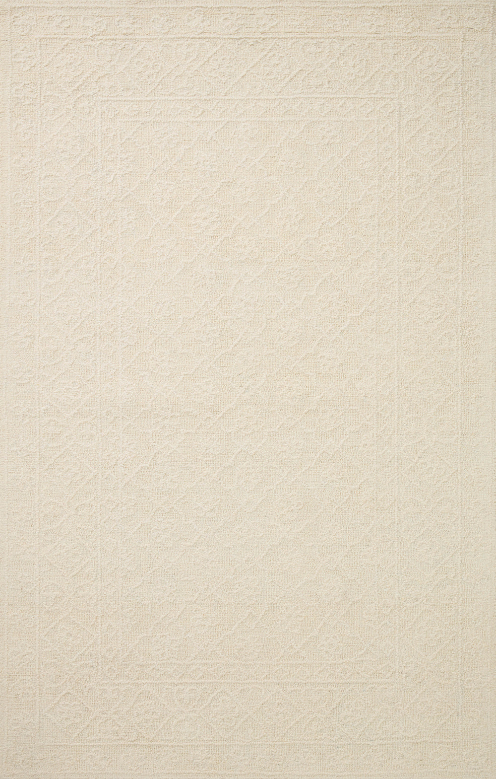 Loloi - Area Rug - Cecelia Ivory/Ivory Rug - Union Lighting Luminaires Décor