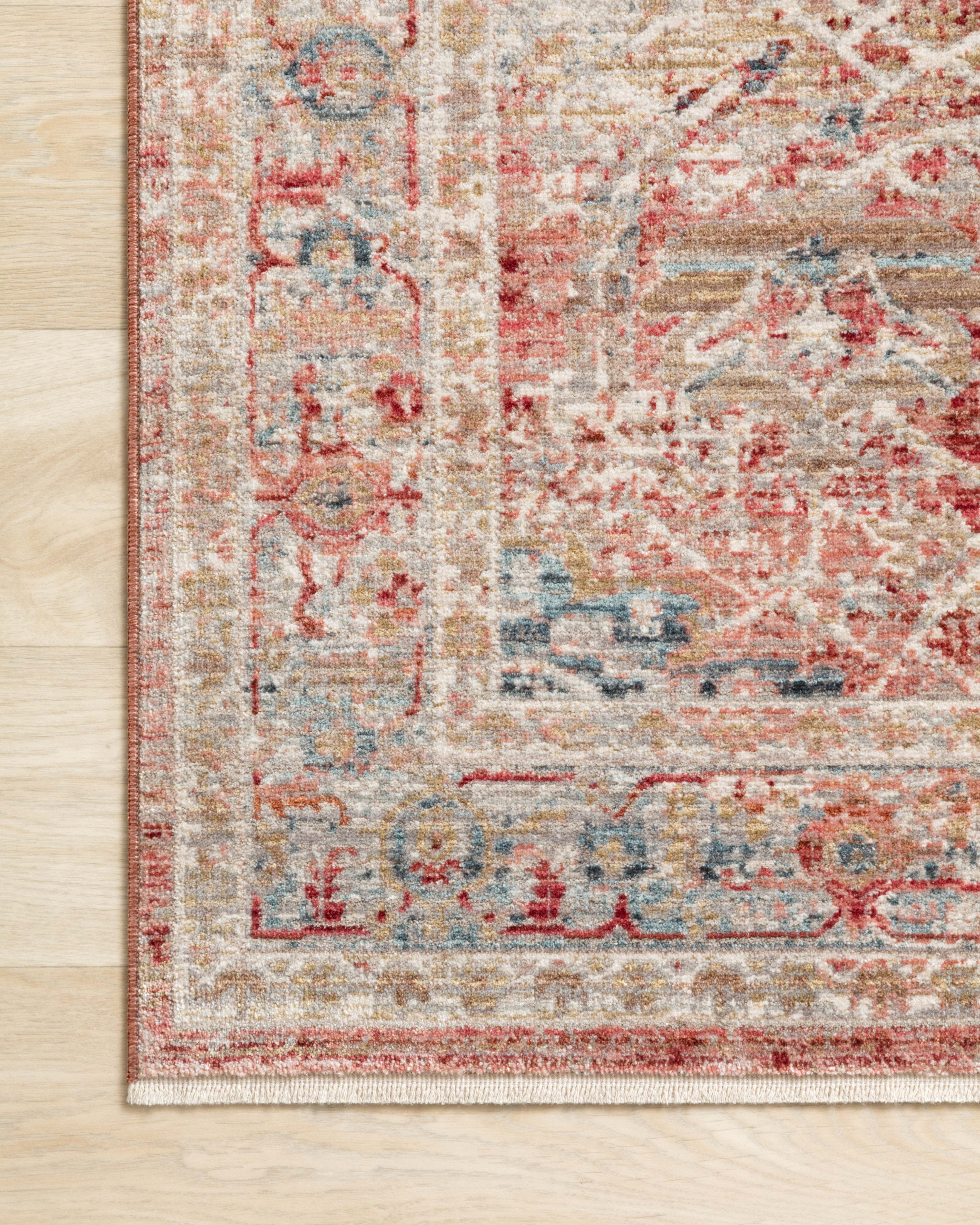 CLE-01 Claire Red/Ivory Rug