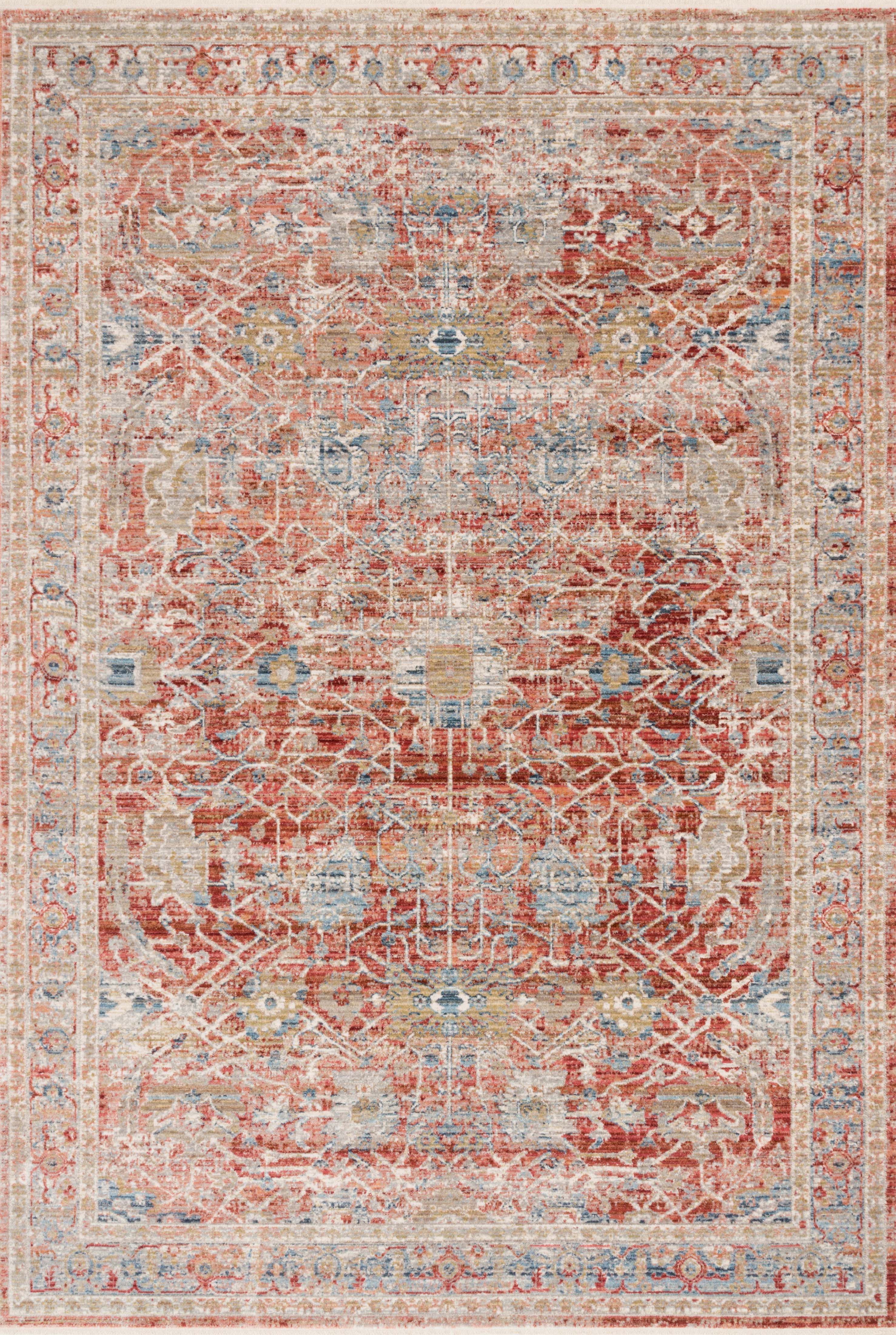 Loloi - Area Rug - Claire Red/Ivory Rug - Union Lighting Luminaires Décor
