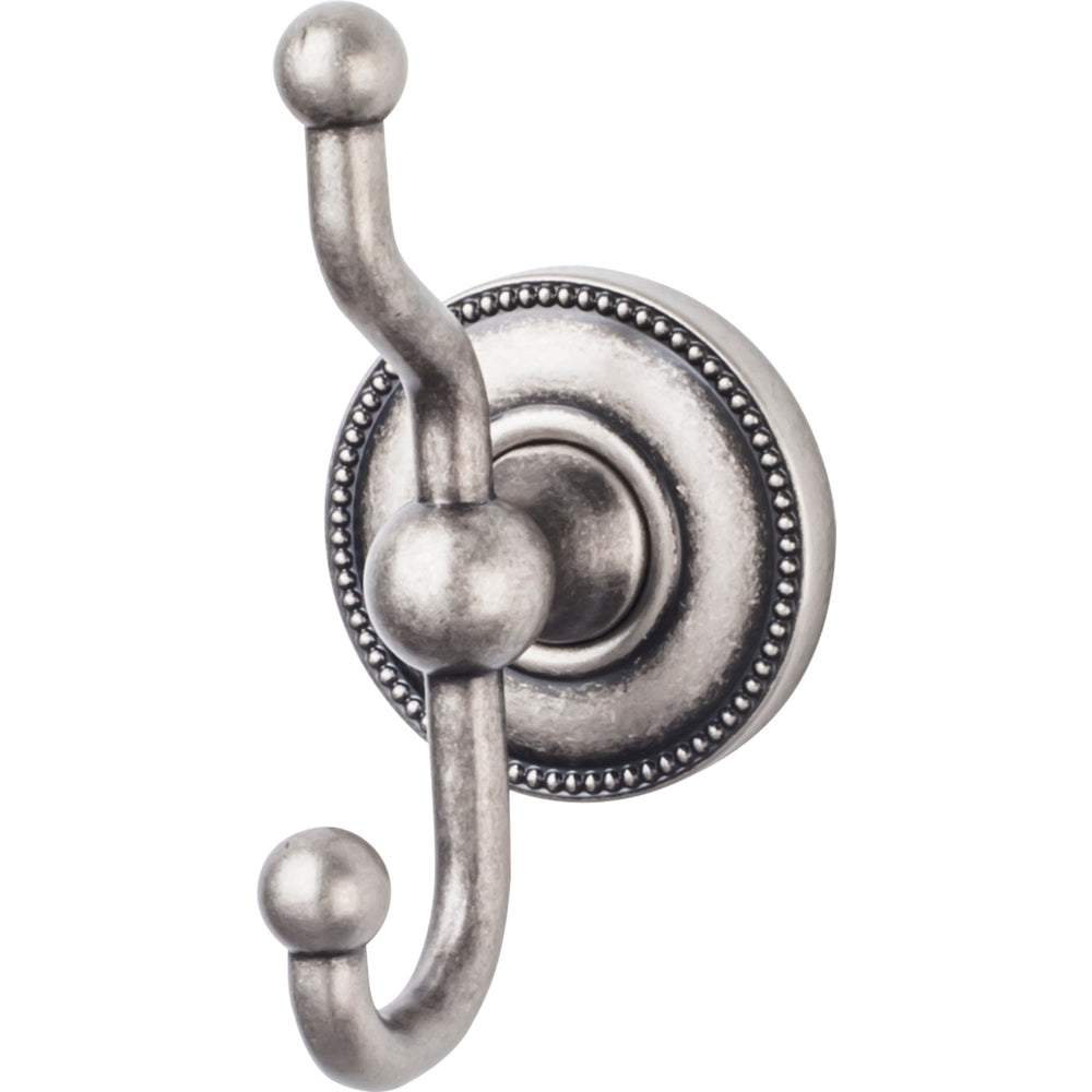 Top Knobs - Hardware - Edwardian Bath Double Hook - Brushed Satin Nickel - Union Lighting Luminaires Décor