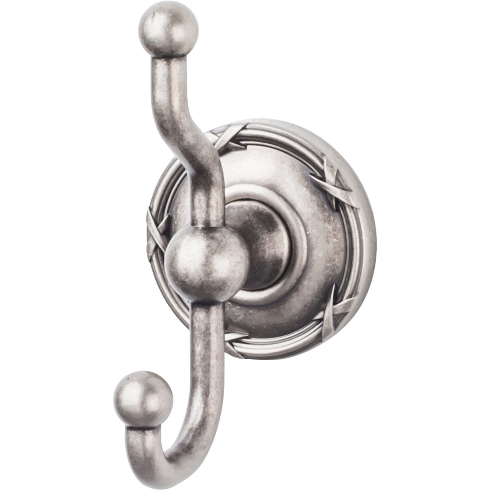 Top Knobs - Hardware - Edwardian Bath Double Hook - Polished Chrome - Union Lighting Luminaires Décor