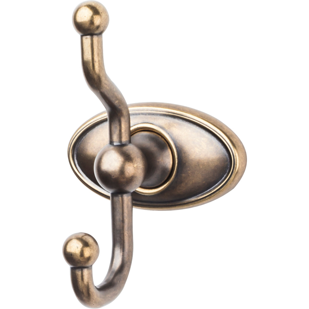 Top Knobs - Hardware - Edwardian Bath Double Hook - Brushed Satin Nickel - Union Lighting Luminaires Décor