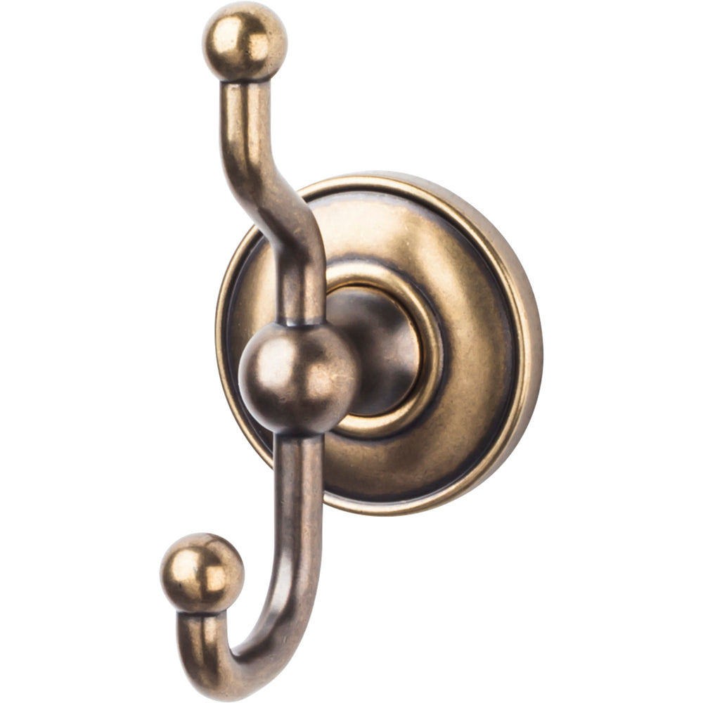 Top Knobs - Hardware - Edwardian Bath Double Hook - Polished Chrome - Union Lighting Luminaires Décor