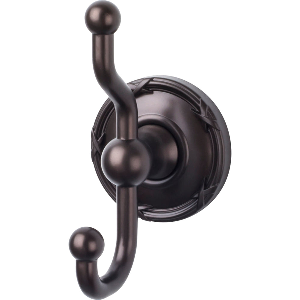 Top Knobs - Hardware - Edwardian Bath Double Hook - Brushed Satin Nickel - Union Lighting Luminaires Décor
