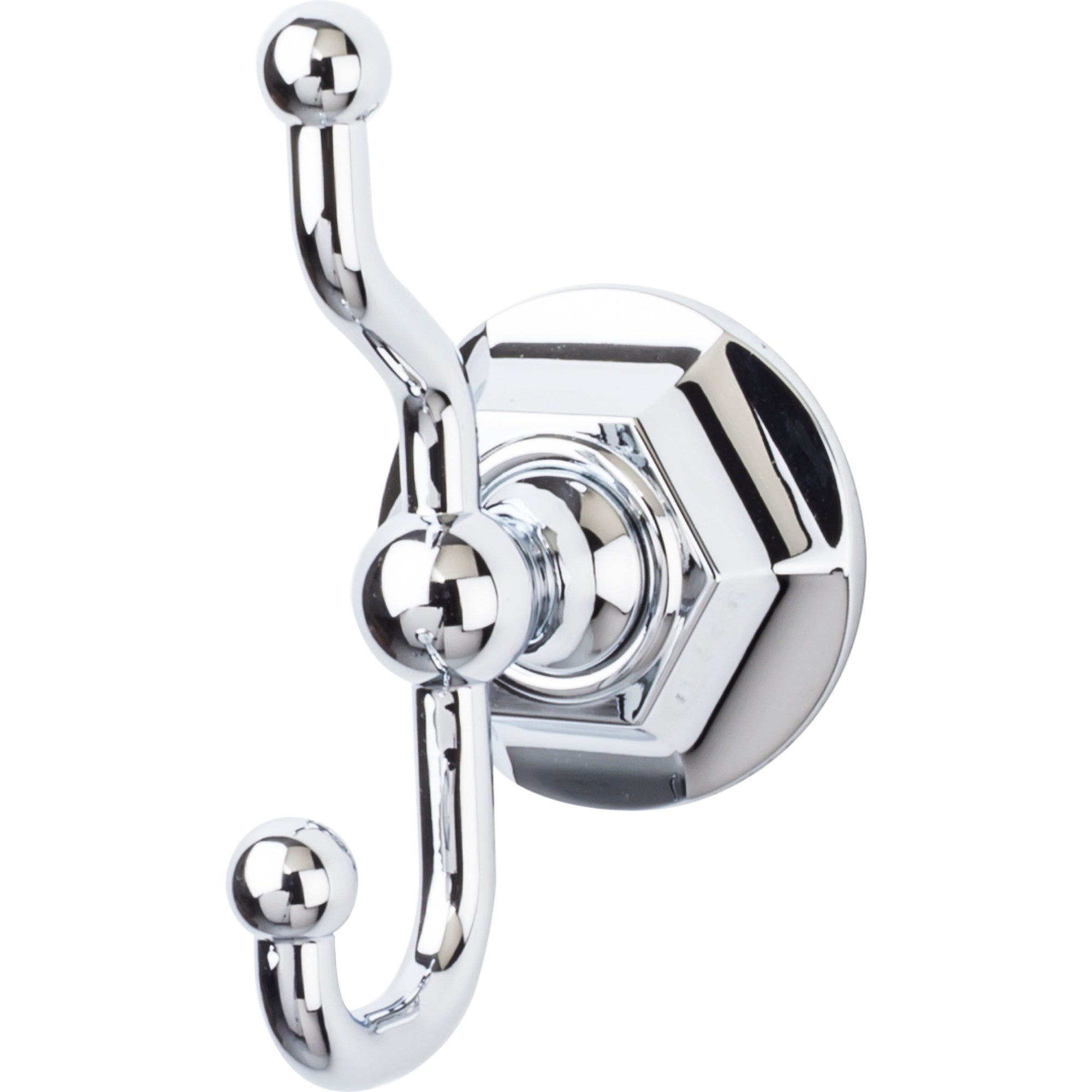 Top Knobs - Hardware - Edwardian Bath Double Hook - Polished Nickel - Union Lighting Luminaires Décor