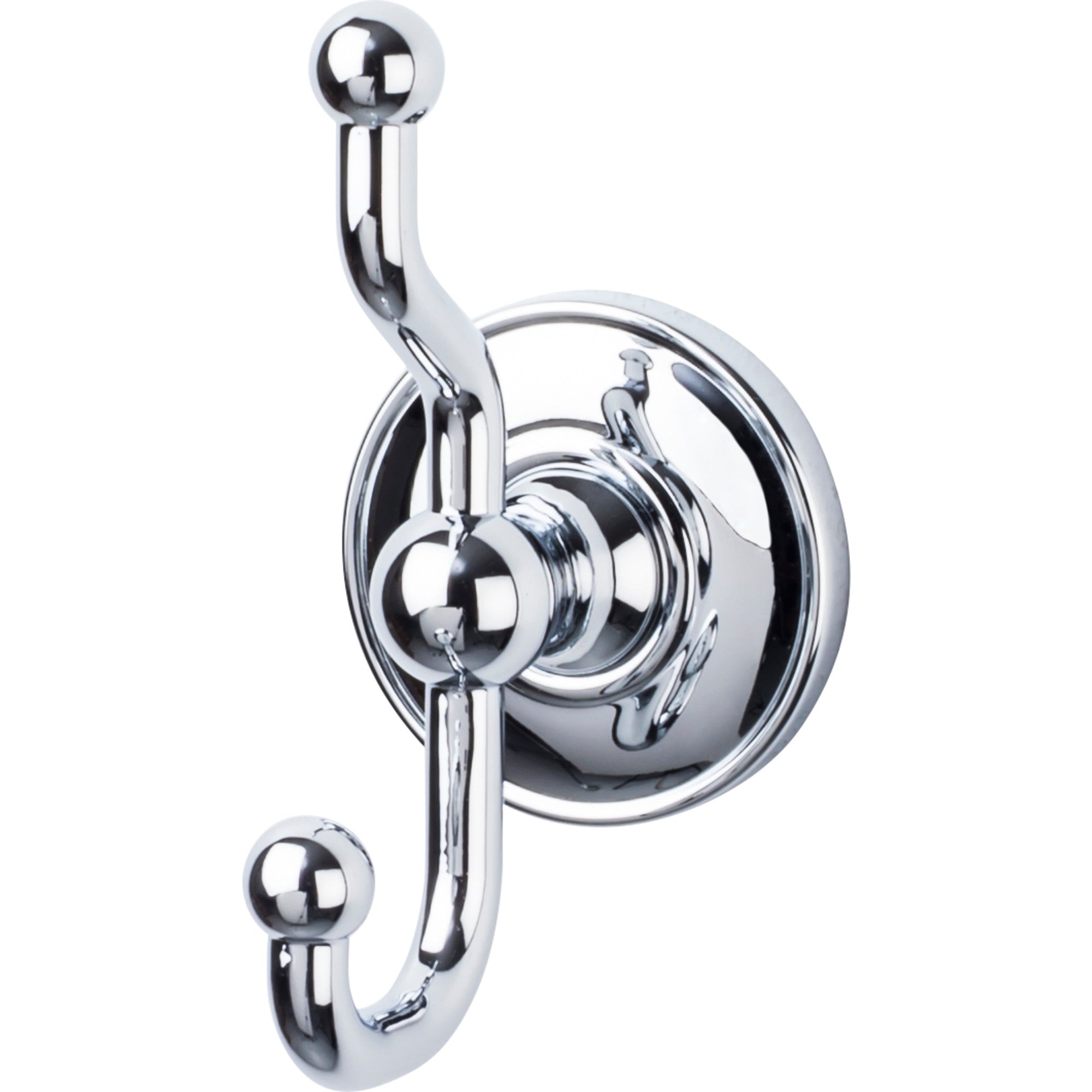 Top Knobs - Hardware - Edwardian Bath Double Hook - Brushed Satin Nickel - Union Lighting Luminaires Décor