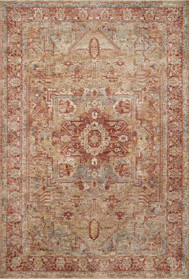 Loloi - Area Rug - Gaia Gold/Brick Rug - Union Lighting Luminaires Décor
