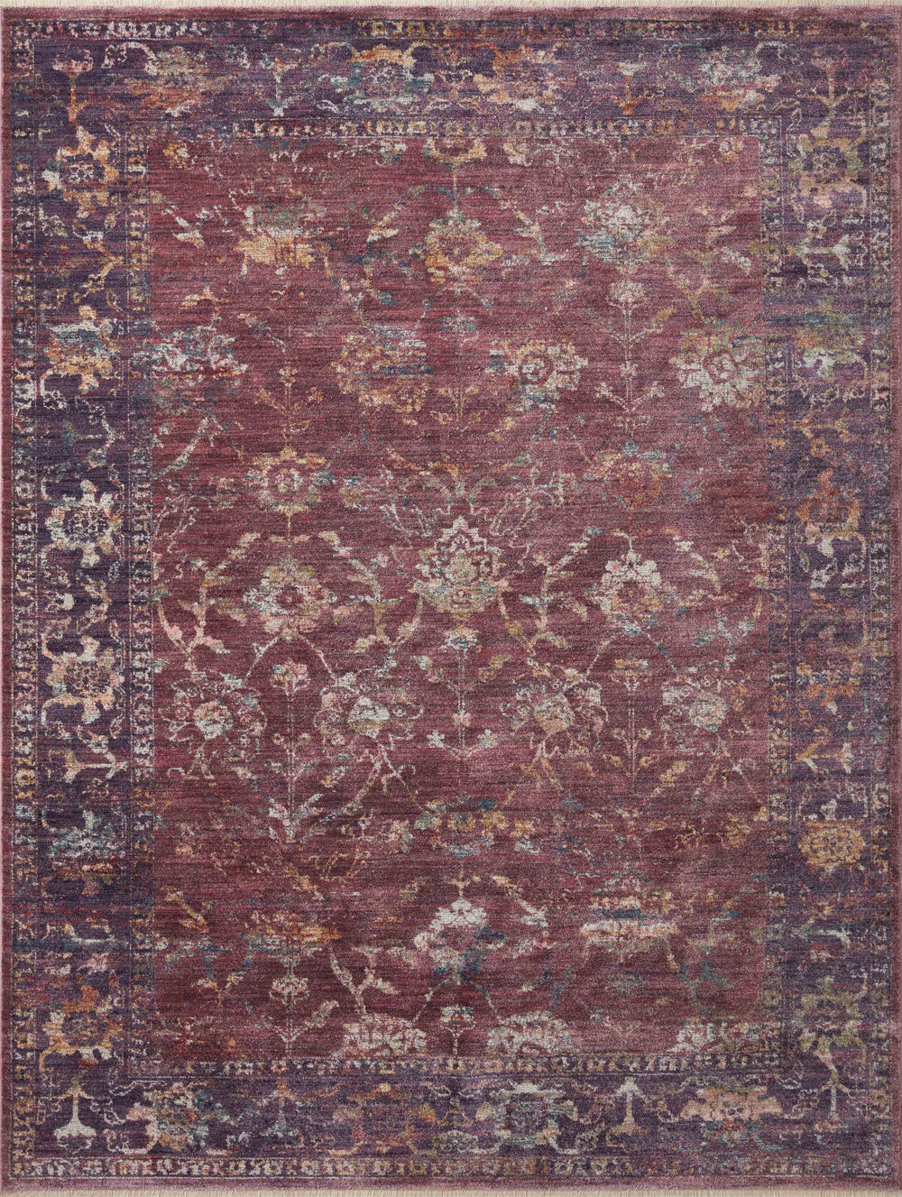 Loloi - Area Rug - Giada Grape/Multi Rug - Union Lighting Luminaires Décor