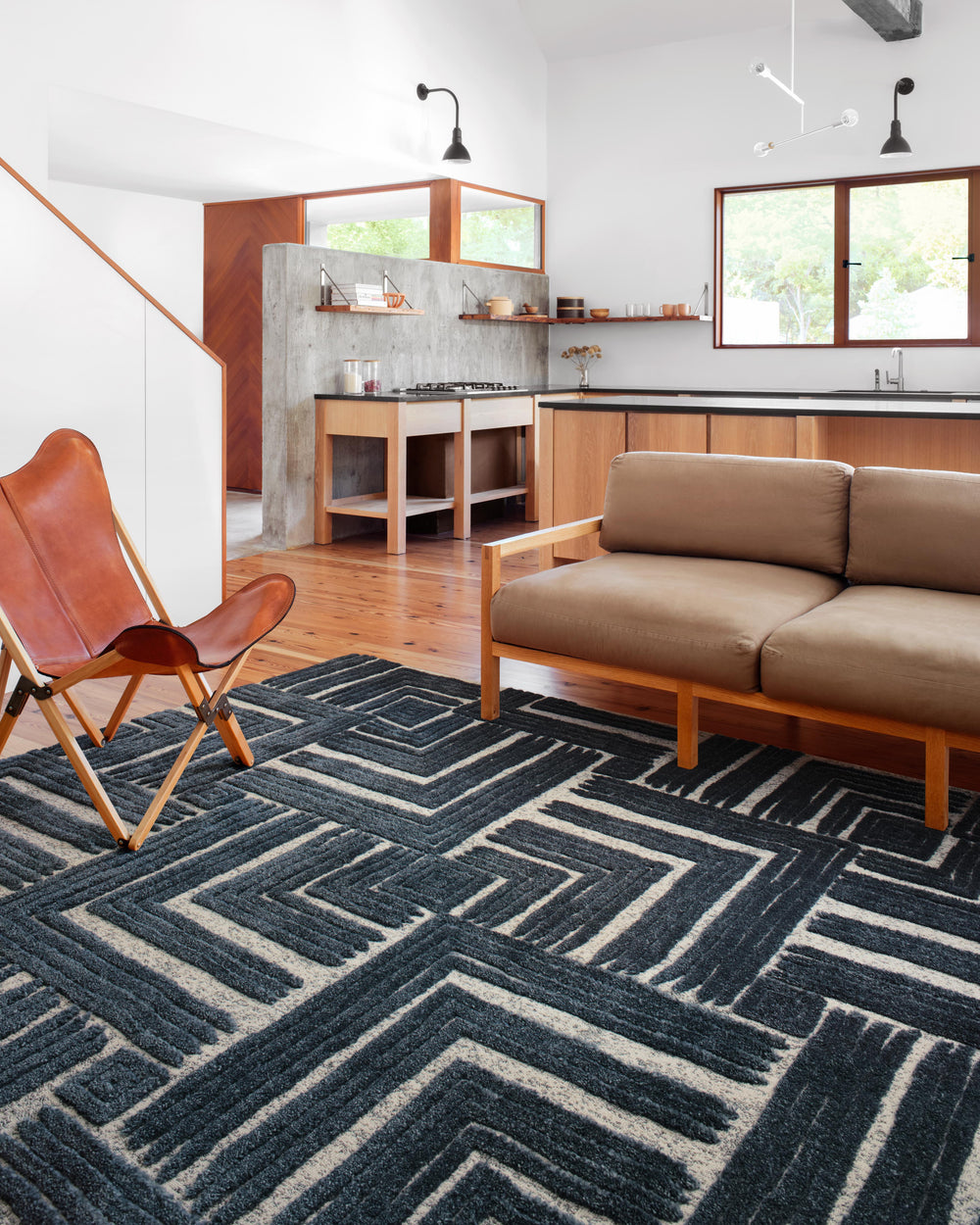 Hagen Blue / White Rug (HAG-05)